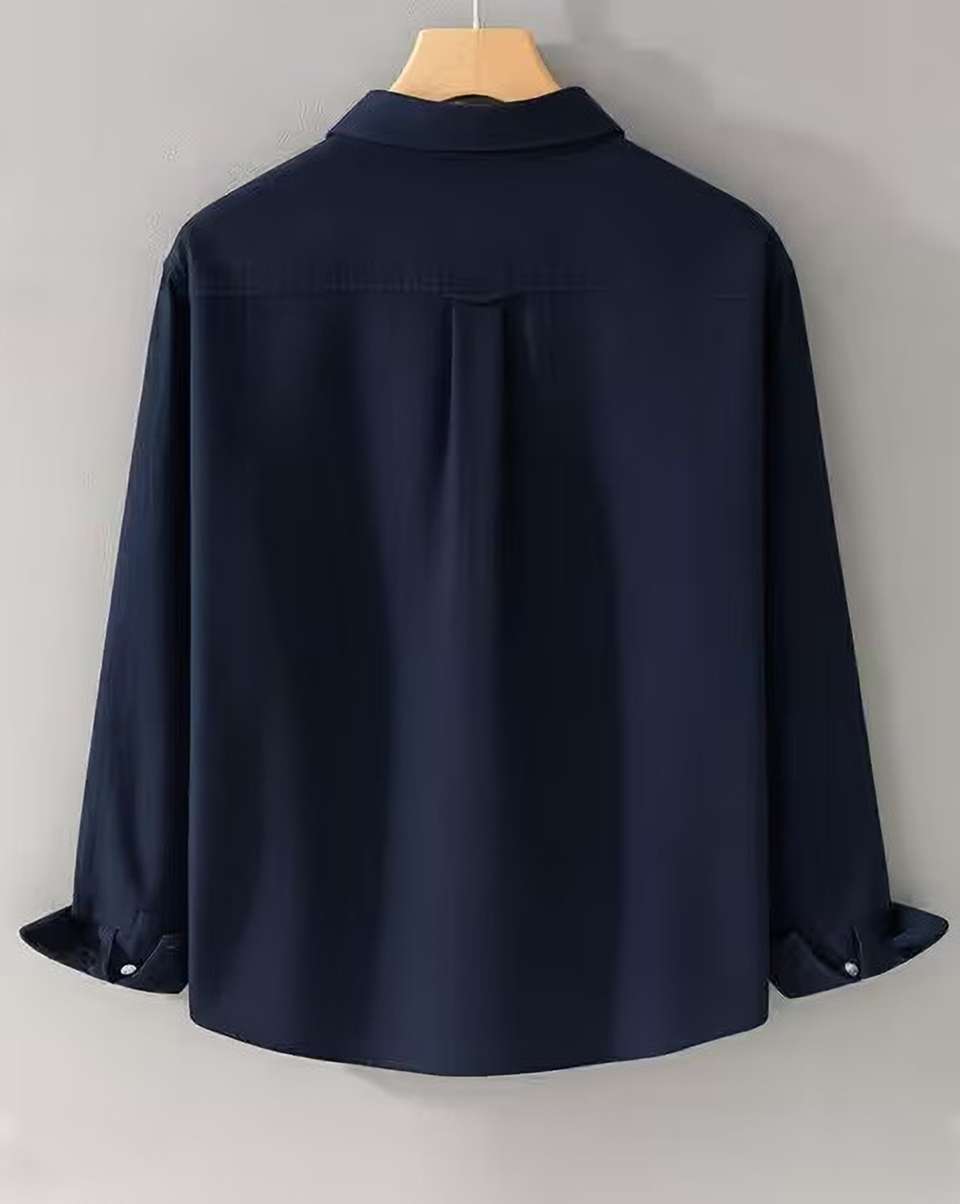 spela Men Regular Fit Solid Spread Collar Casual Shirt - Image 9