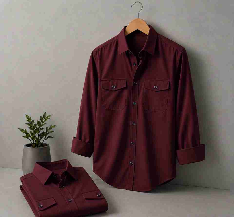 PROMO FASH Men Maroon Casual Shirt - Image 9