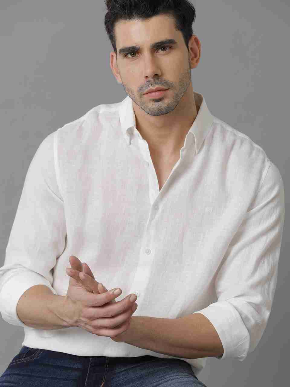 Aldeno Men Regular Fit Solid Button Down Shirt - Image 6