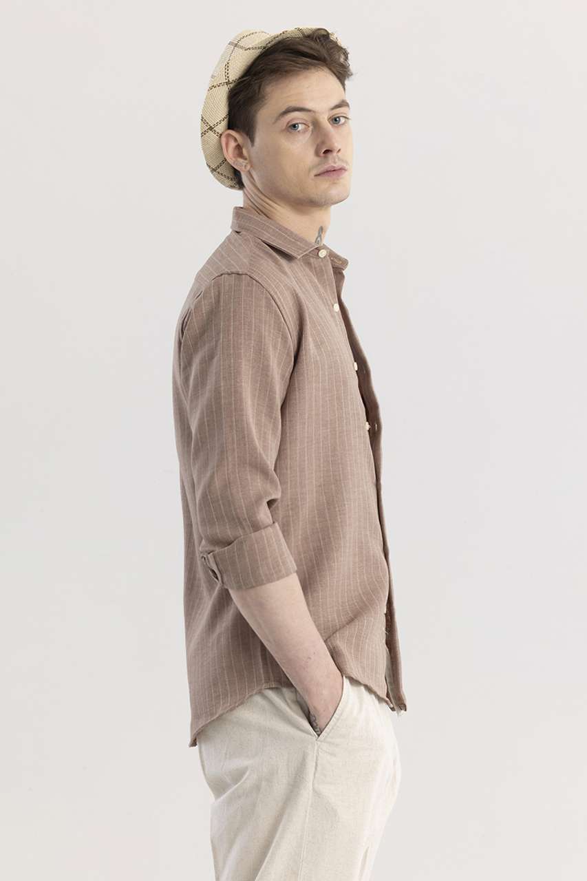 Snitch Men Slim Fit Striped Shirt - Image 8