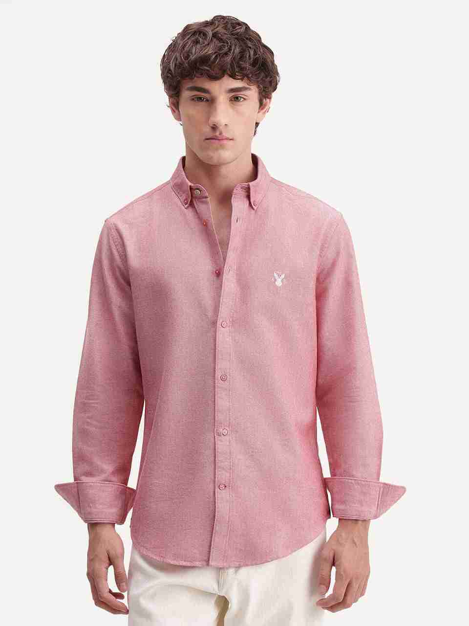 RARE RABBIT Men Regular Fit Solid Casual Shirt - Image 7