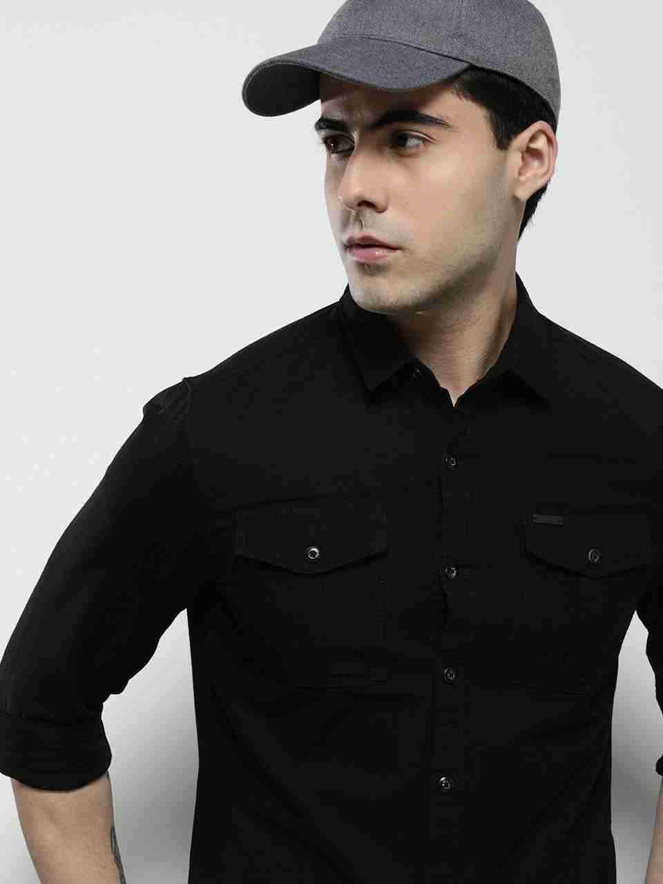 The Indian Garage Co. Men Regular Fit Solid Shirt - Image 7
