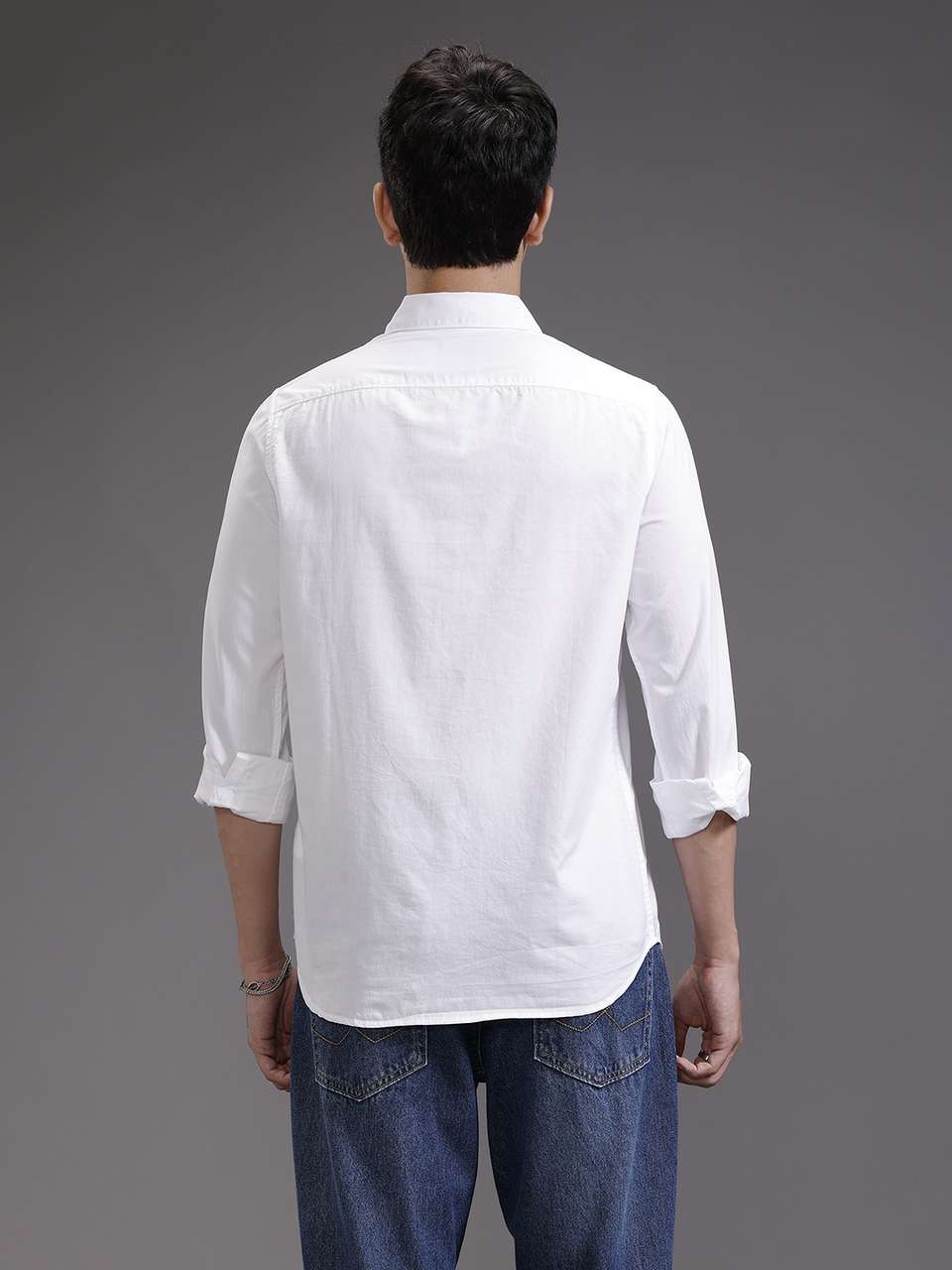WROGN Men White Casual Shirt - Image 9