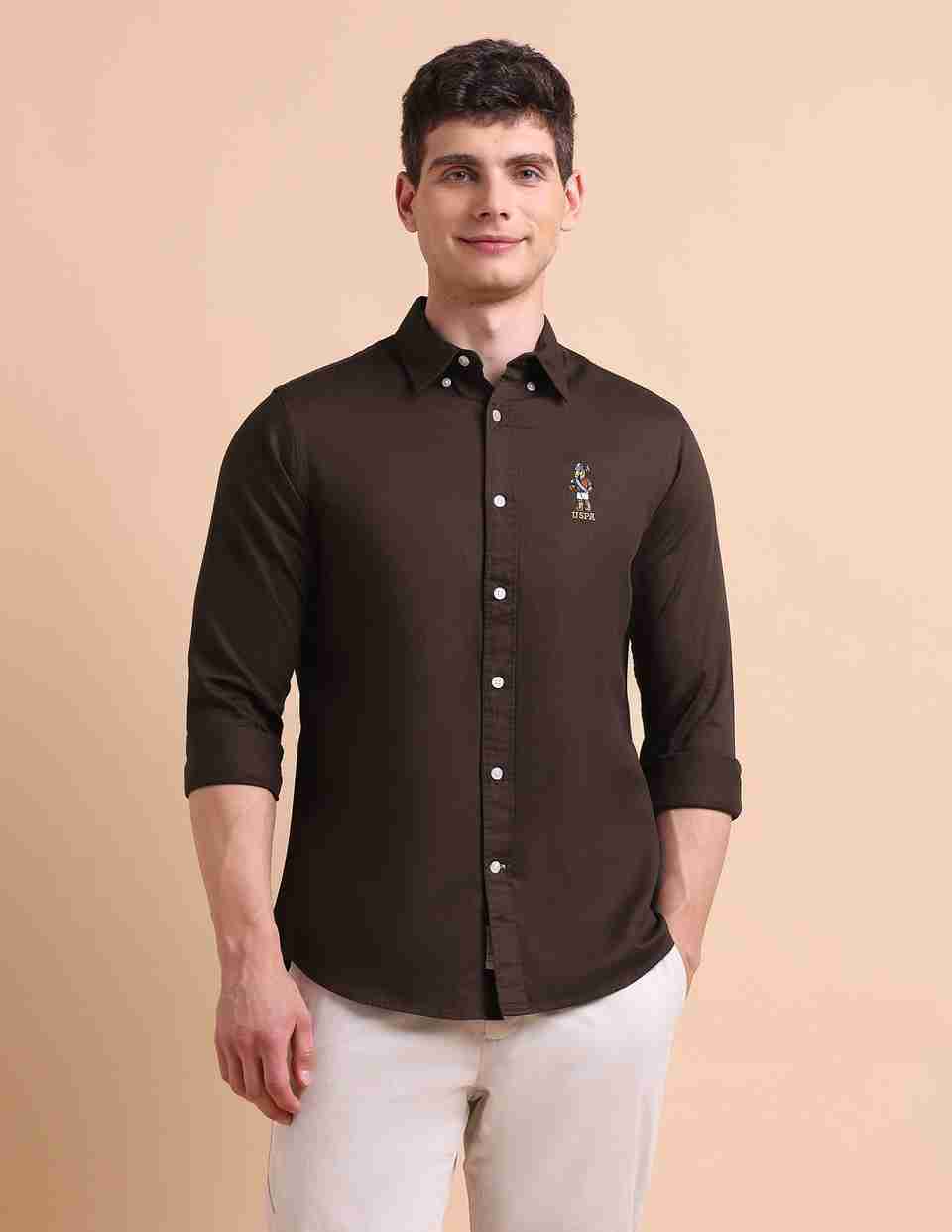 U.S. POLO ASSN. Men's Solid Button Down Shirt - Image 7
