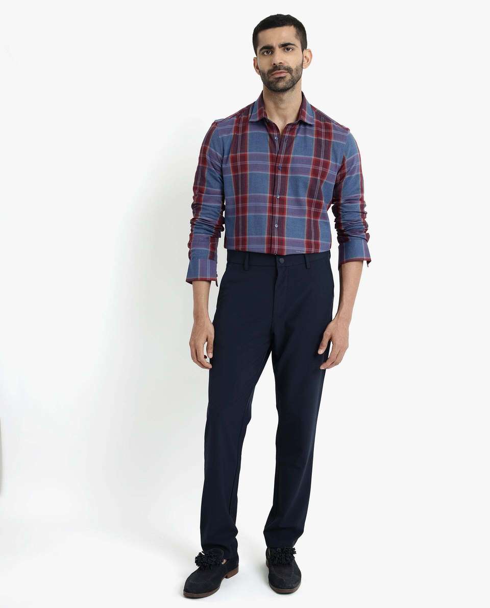 RARE RABBIT Men Checkered Casual Shirt - Image 9