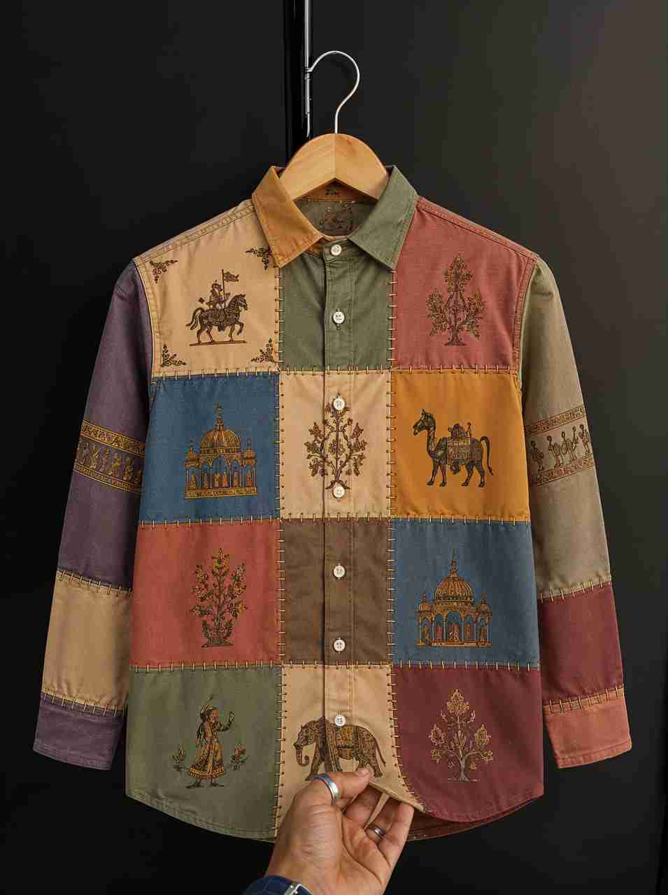 Gentlehaus Men Regular Fit Graphic Print Shirt - Image 3