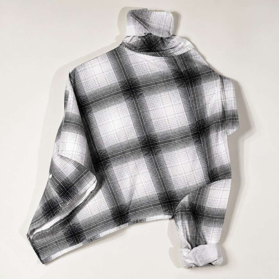 Solbiza Men Checkered White Blue Shirt - Image 9