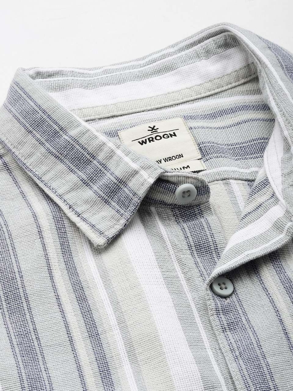 WROGN Men Slim Fit Striped Shirt - Image 9