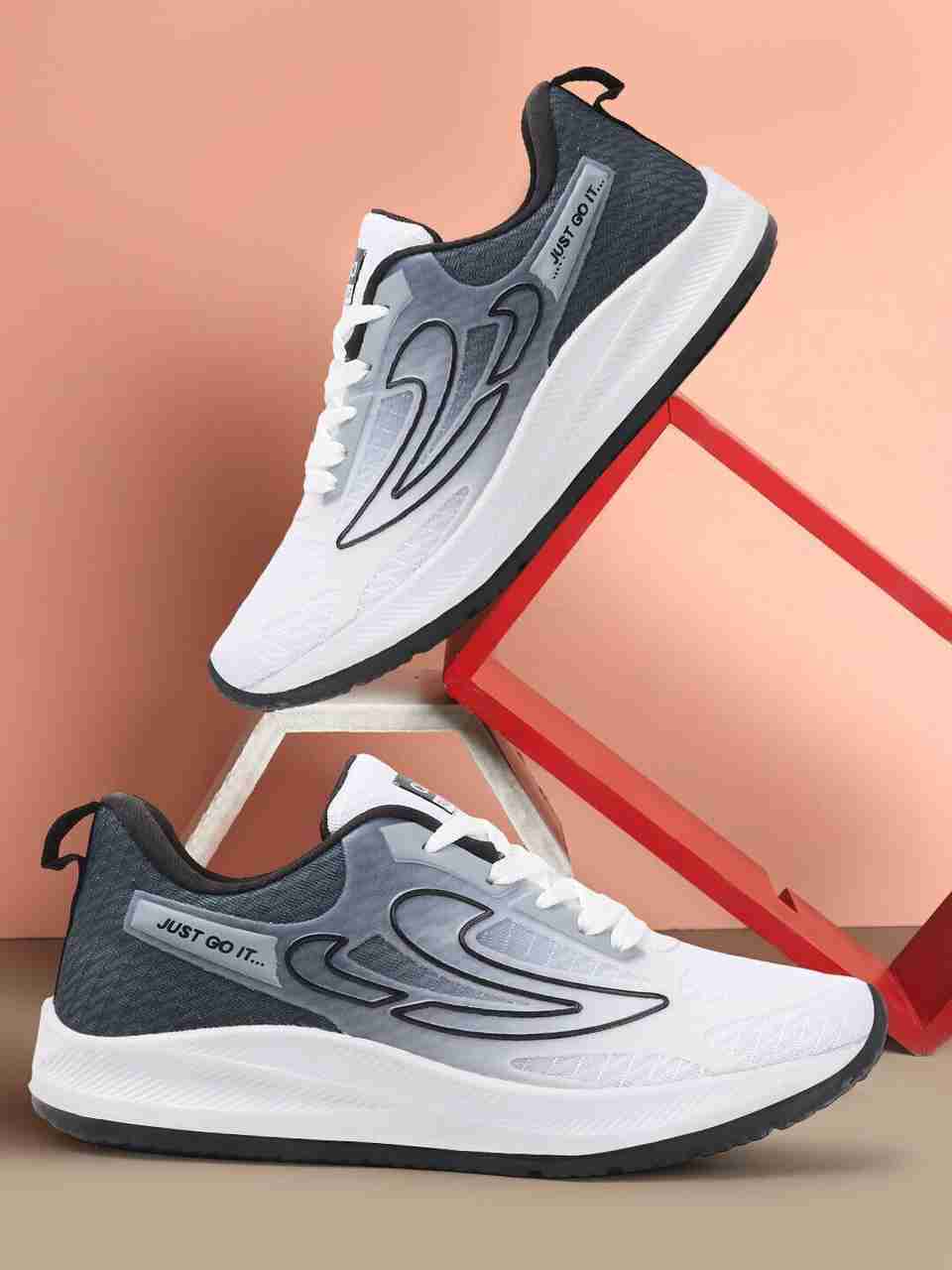 CLYMB Premium Casual Running Shoes For Men (Grey) - Image 8