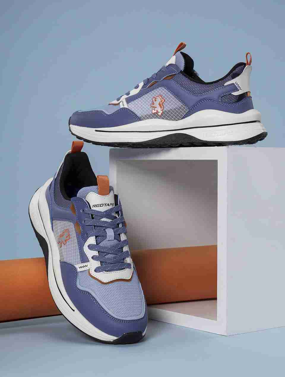 RED TAPE Men's Red Lifestyle Sneakers - Image 9