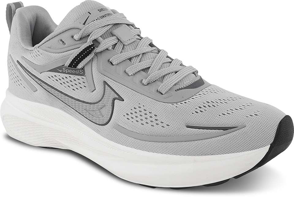CLD POSITIVE Men's Running Shoes Grey 9 - Image 8