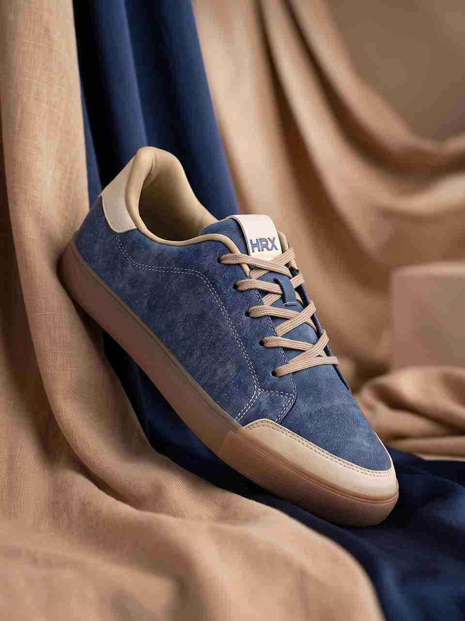 HRX by Hrithik Roshan HX-411 06 Men's Sneakers (Blue, Beige) - Image 8