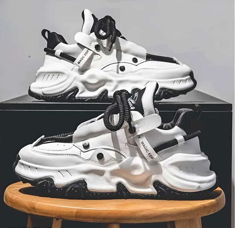 Posewalk Black Casual Sneakers - Image 7