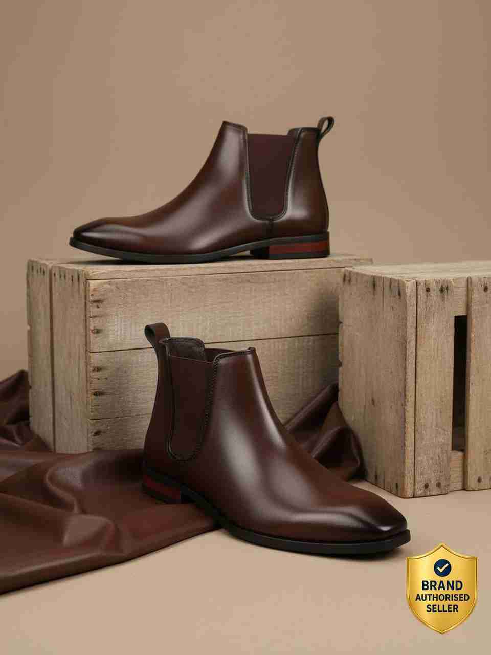 Roadster Men Brown Chelsea Boots - Image 9