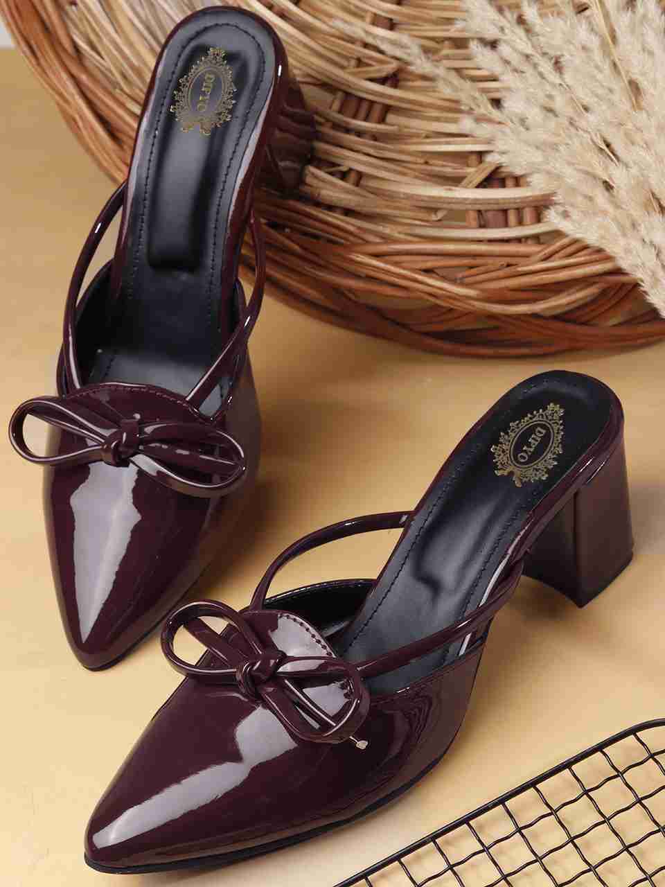Dipyo Women Bellies Sandal Maroon 8 - Image 8