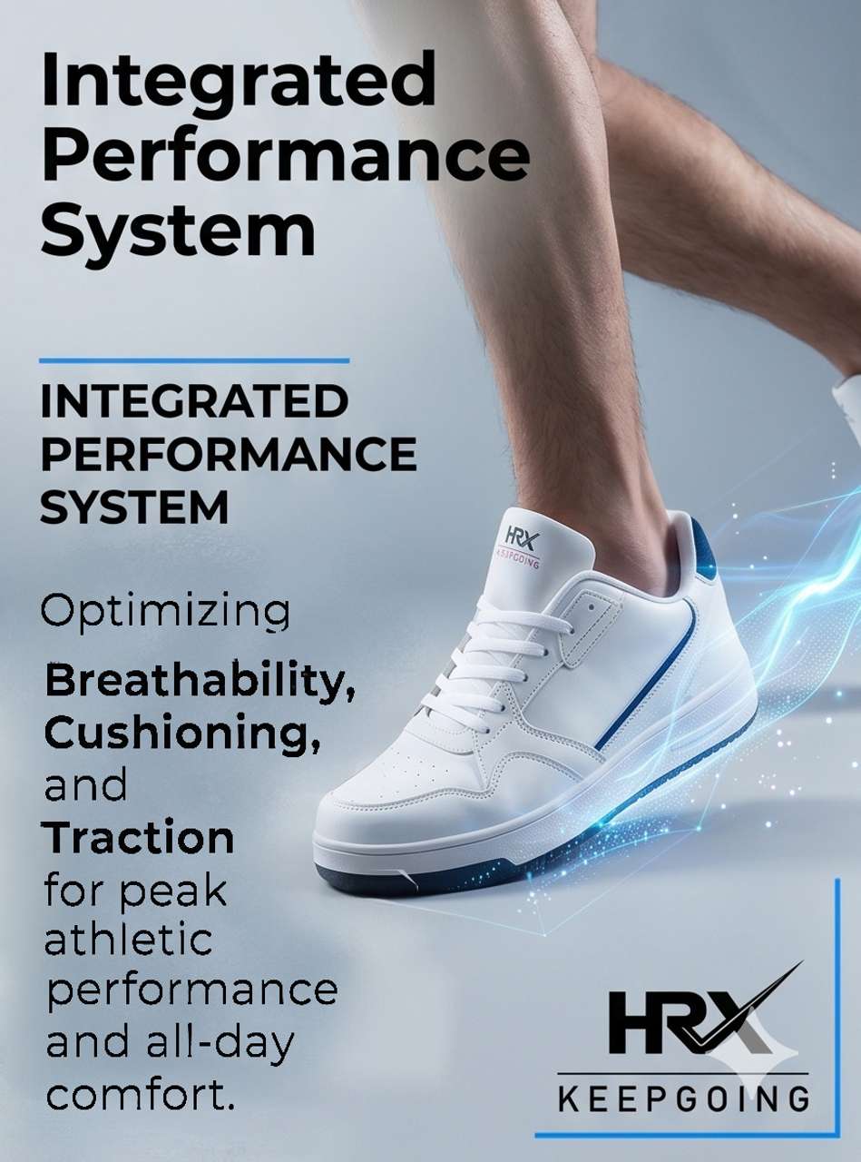 HRX by Hrithik Roshan Men's White Casual Shoes 7 - Image 9