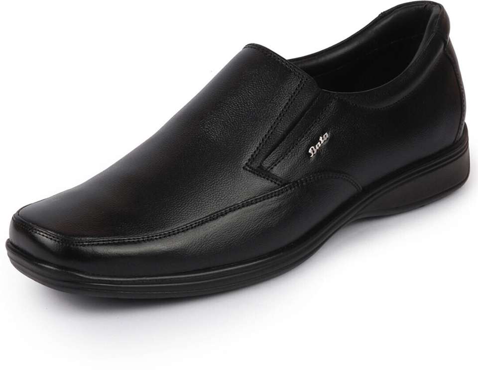 Bata Men's Black Slip-On Formal Shoes Size 7 - Image 9