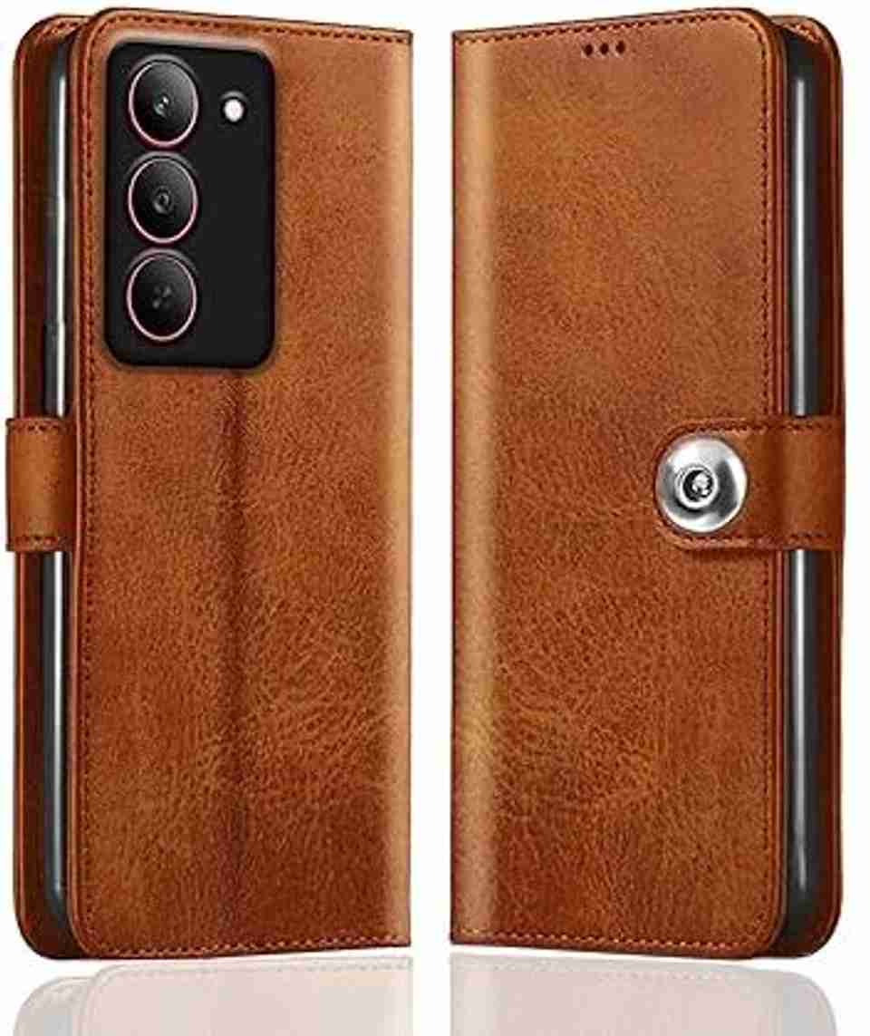 Chaseit Flip Cover for realme 14X 5G (Brown) - Image 5