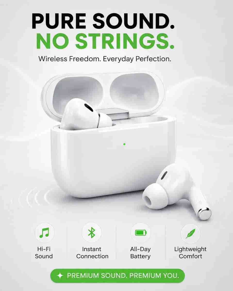 OWDIO TWS EARBUDS Bluetooth Headset White - Image 7
