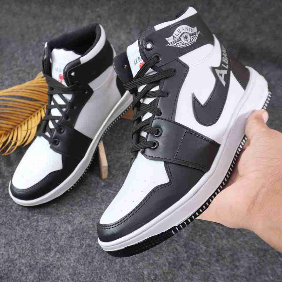 ALBANIA Men's Black Sneakers Size 10 - Image 7