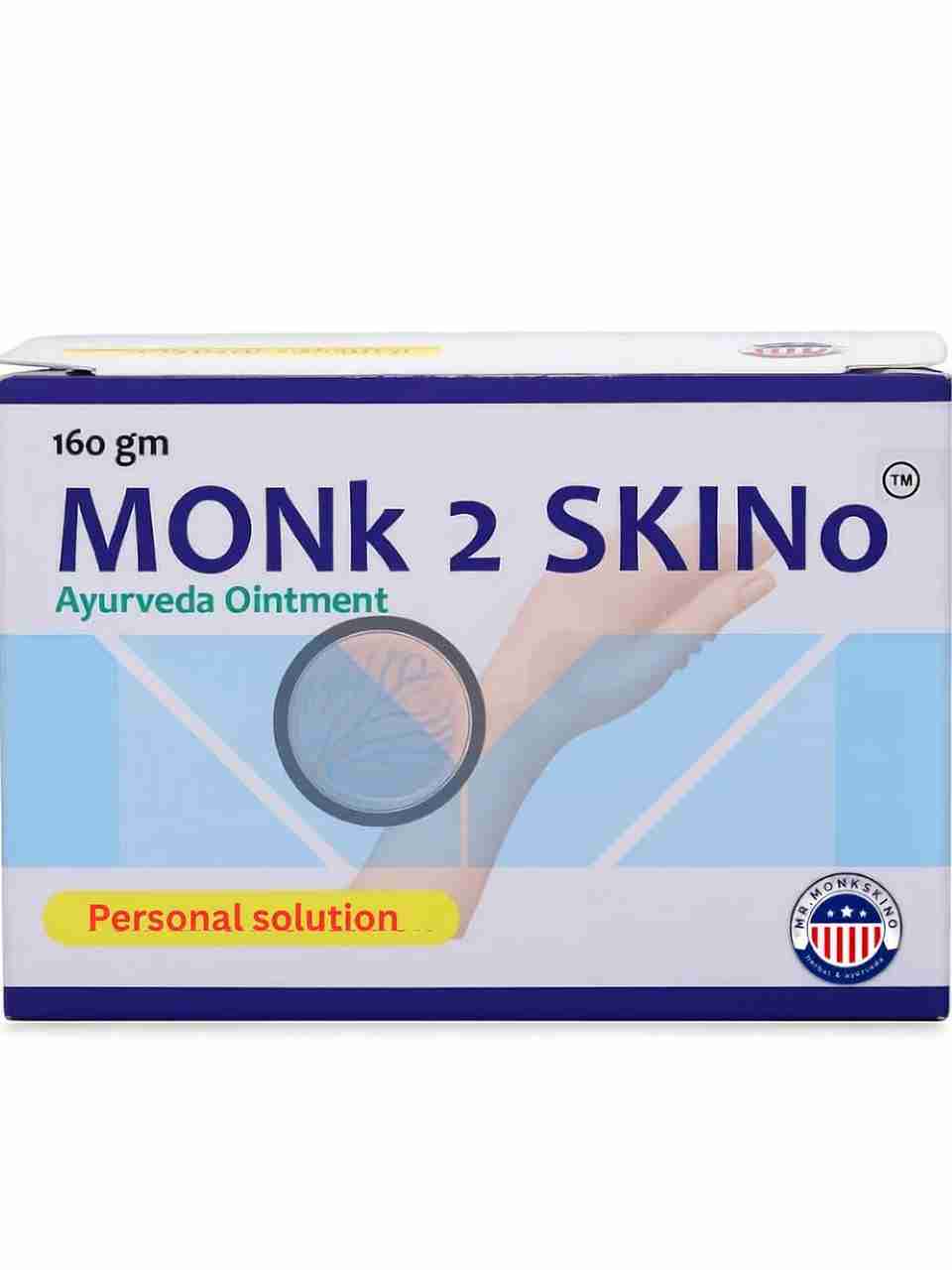 MONk 2 Skino Herbal Ayurveda Balm 160g White - Image 5