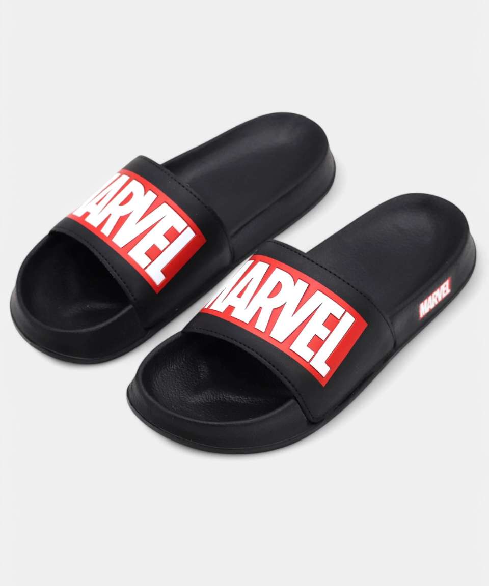 Marvel Street Men Slides Black 7 - Image 9