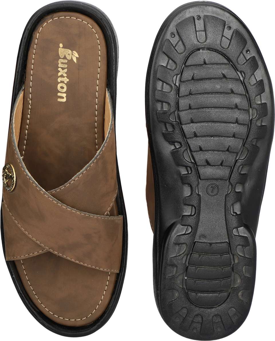 Buxton Men Slides Brown Size 6 - Image 8