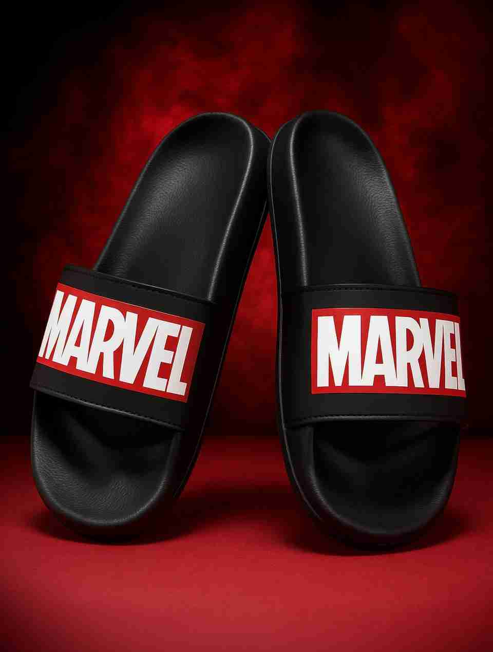 Marvel Street Men Slides Black 7 - Image 8