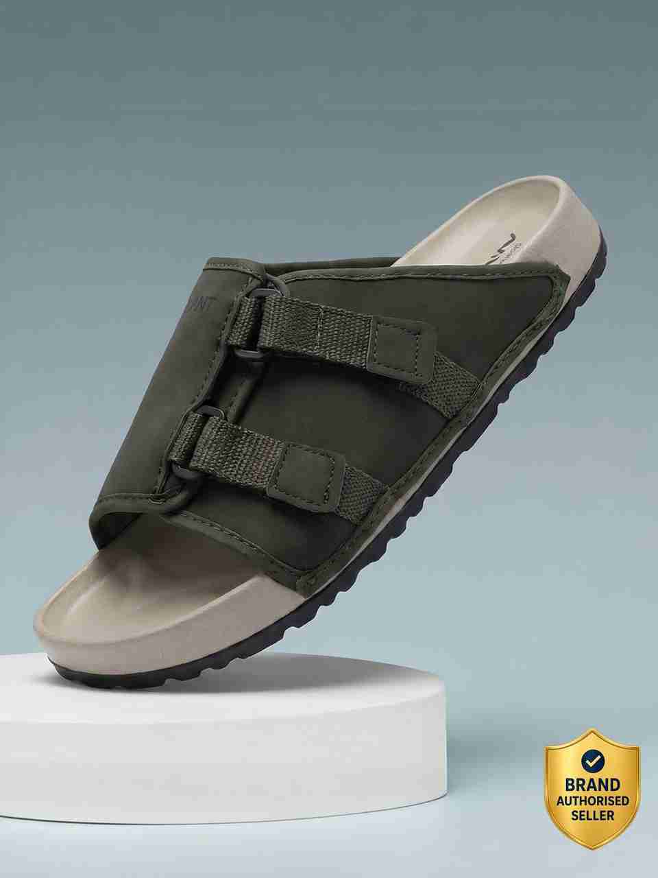 AVANT CalmFit Men Slides (Olive, Beige, 6) - Image 7