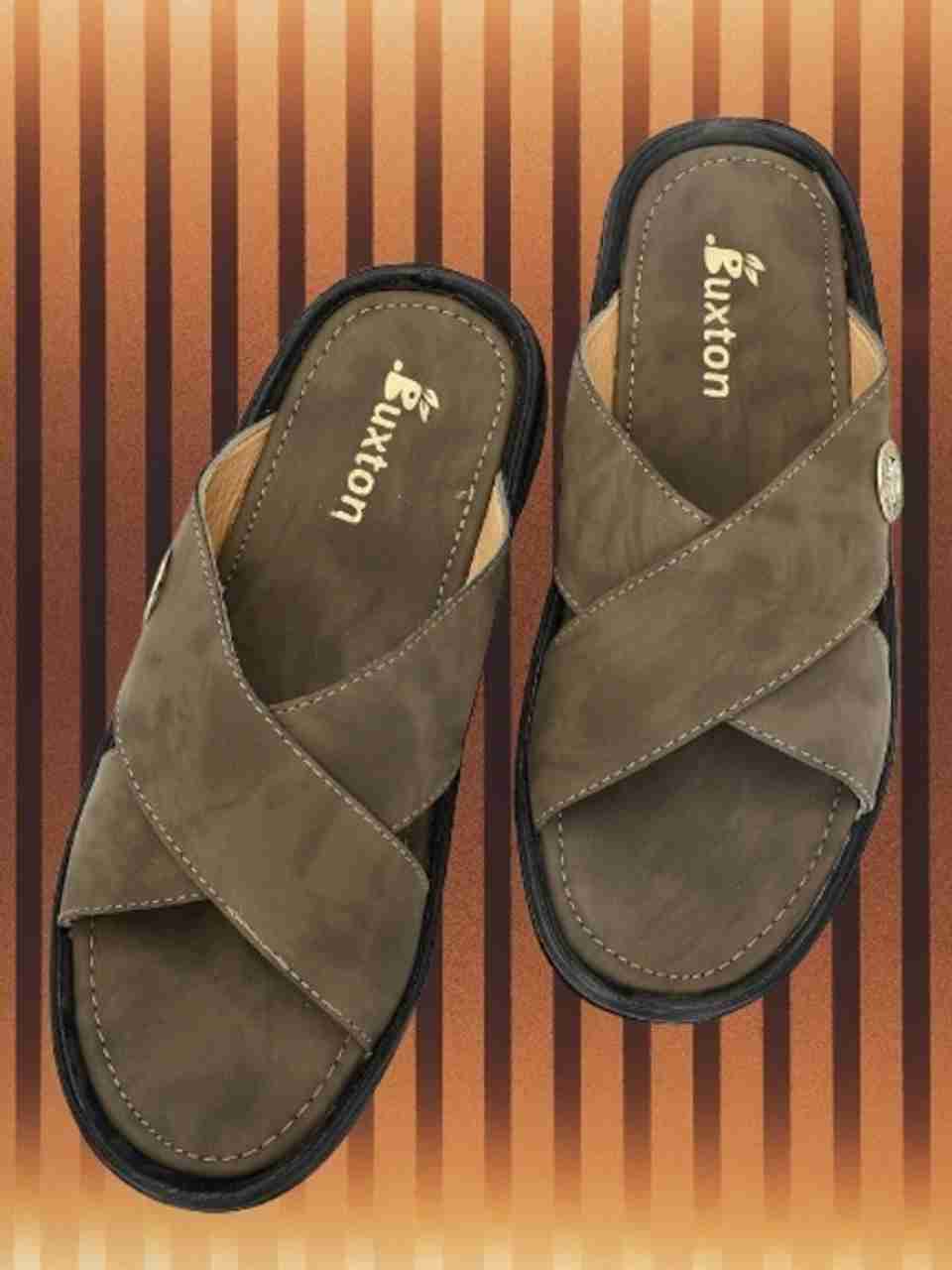 Buxton Men Slides Brown Size 6 - Image 6