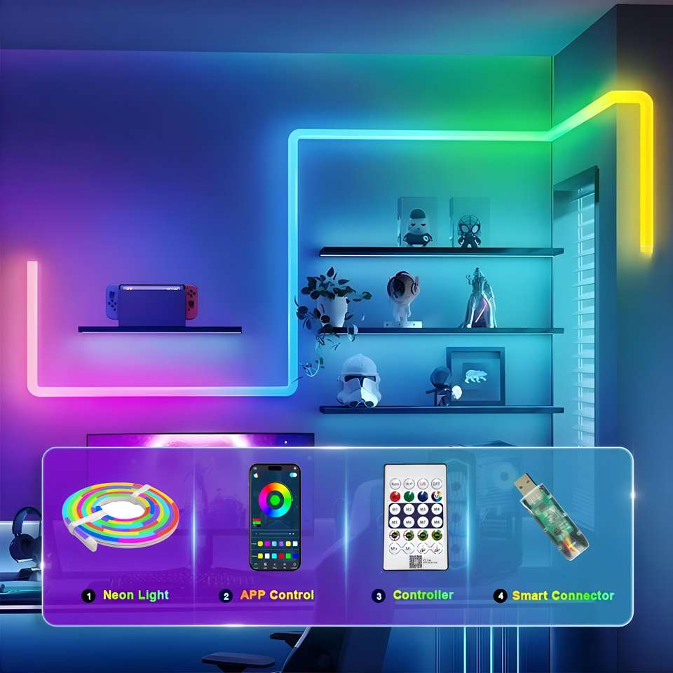 Kavyashine Neon Lights with Remote/APP Control - Image 7