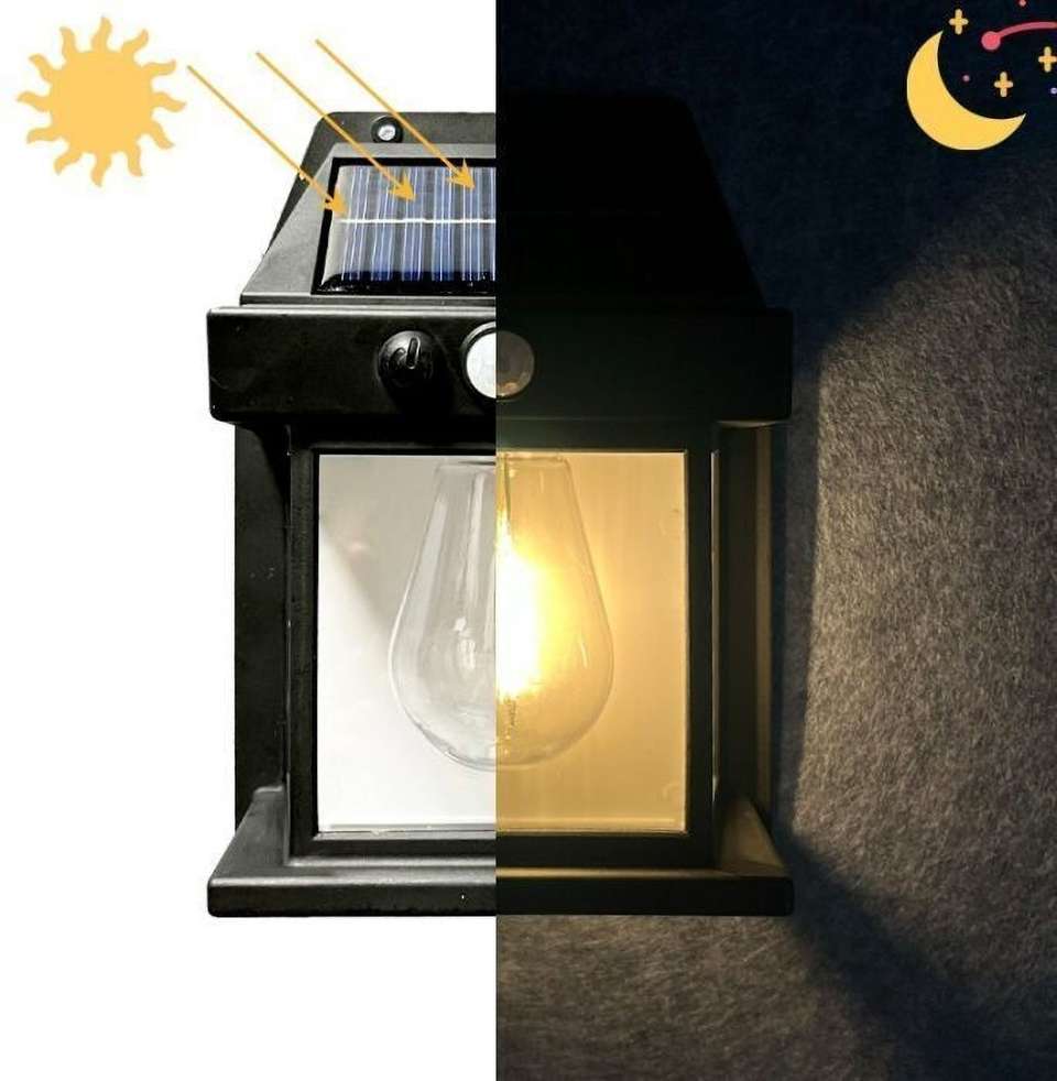 SHIVANI Solar Outdoor Garden Wall Light with Sensor - Image 7