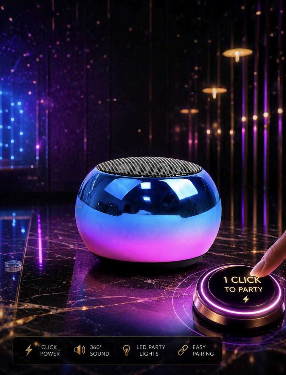 kenvex Mini Multi Speaker KV-99 Bluetooth Metal Body - Image 4