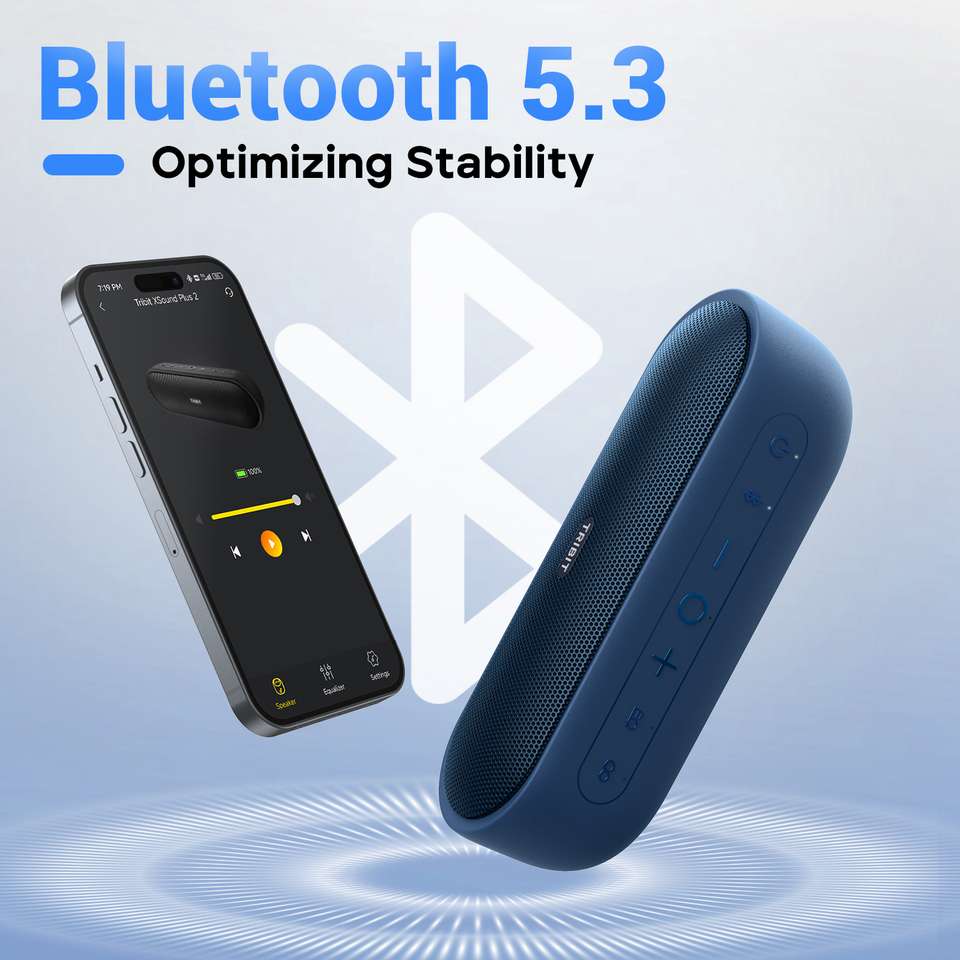 Tribit XSound Plus 2 30W Bluetooth Speaker Blue - Image 9