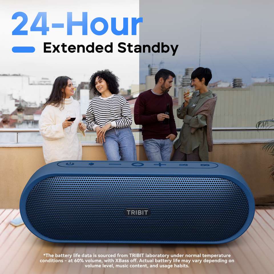 Tribit XSound Plus 2 30W Bluetooth Speaker Blue - Image 8