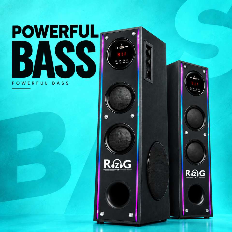 RZG Q-52 Tower Speaker 120W Bluetooth - Image 8