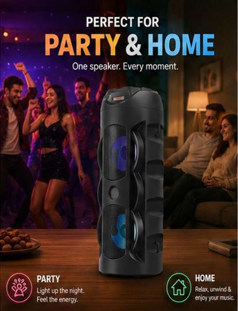 ZEKLY DJ Speaker & Sound Box Tower Speaker - Image 9