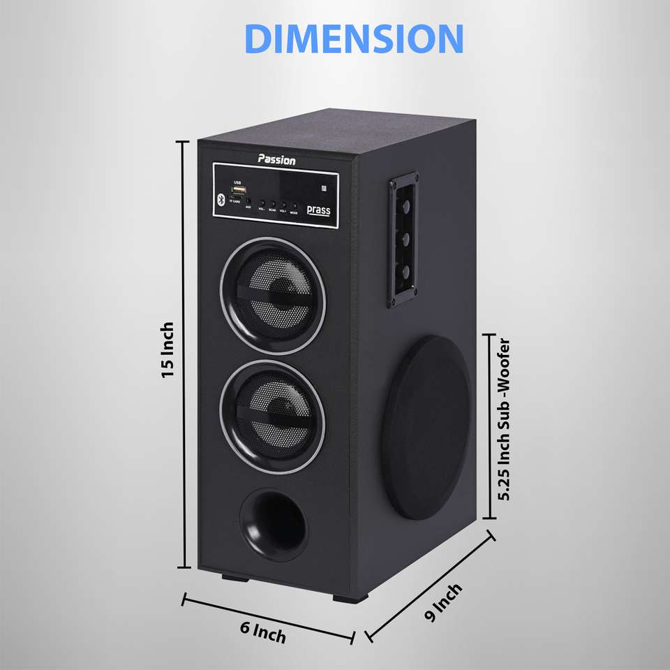 prass Passion FL 60W Bluetooth Tower Speaker (Black) - Image 9