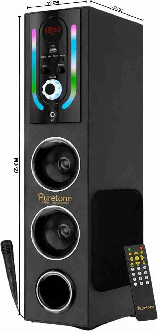 PURETONE PT-2505 120W Bluetooth Tower Speaker (Black) - Image 6