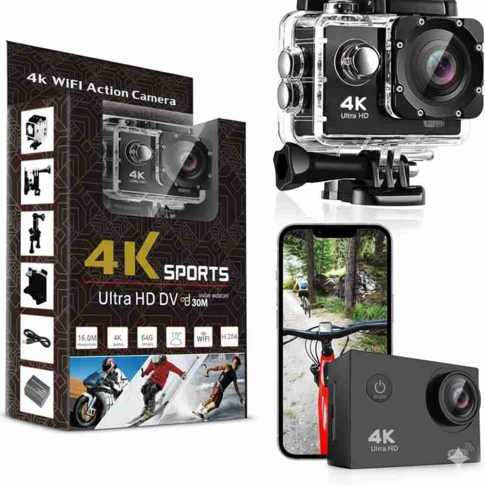 AdrenaCam 4K 16MP 30M Waterproof Action Camera - Image 6
