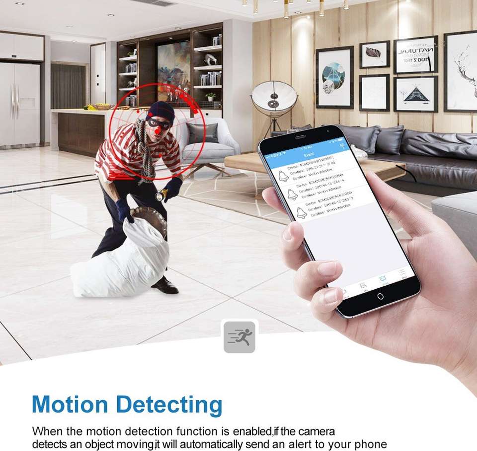 SIOVS 1080P Mini Spy Hidden WiFi Security Camera - Image 7