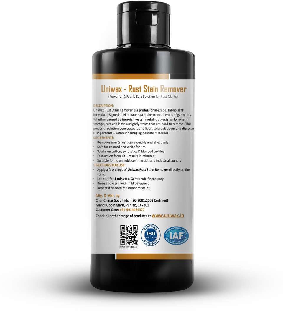 uniwax Rust Remover Stain Remover 250ml - Image 7