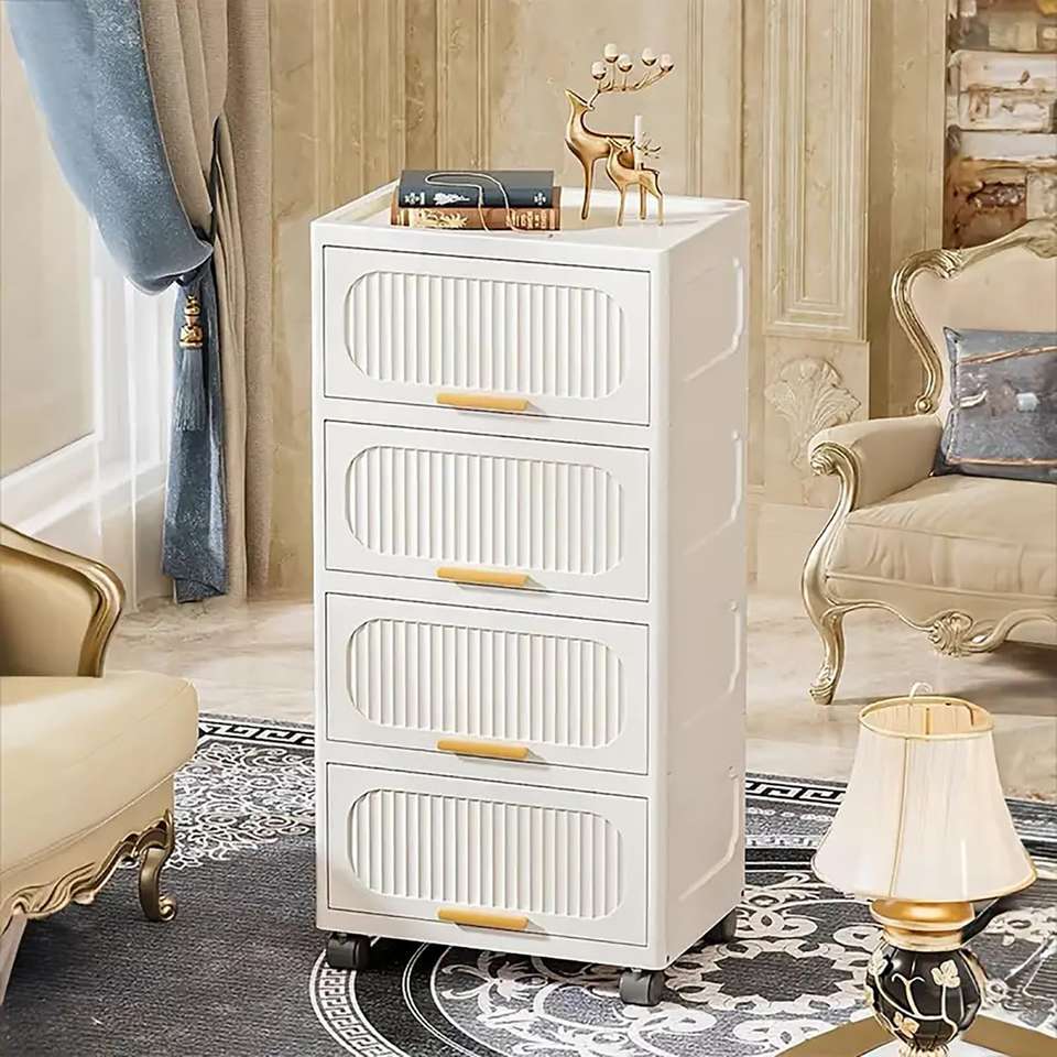 House of Quirk 4 Layer 40cm Stackable Collapsible Storage Boxes - Image 7