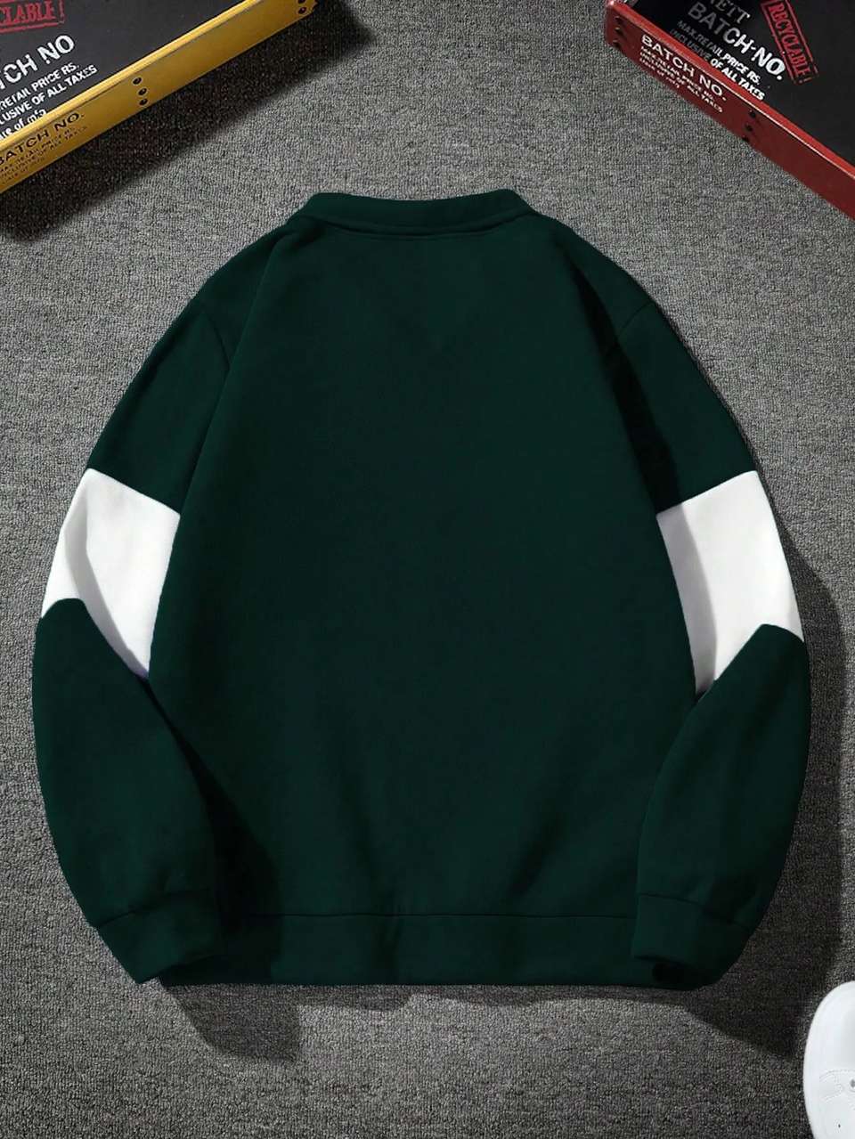 Pagalpan Men Full Sleeve Color Block Sweatshirt - Image 9