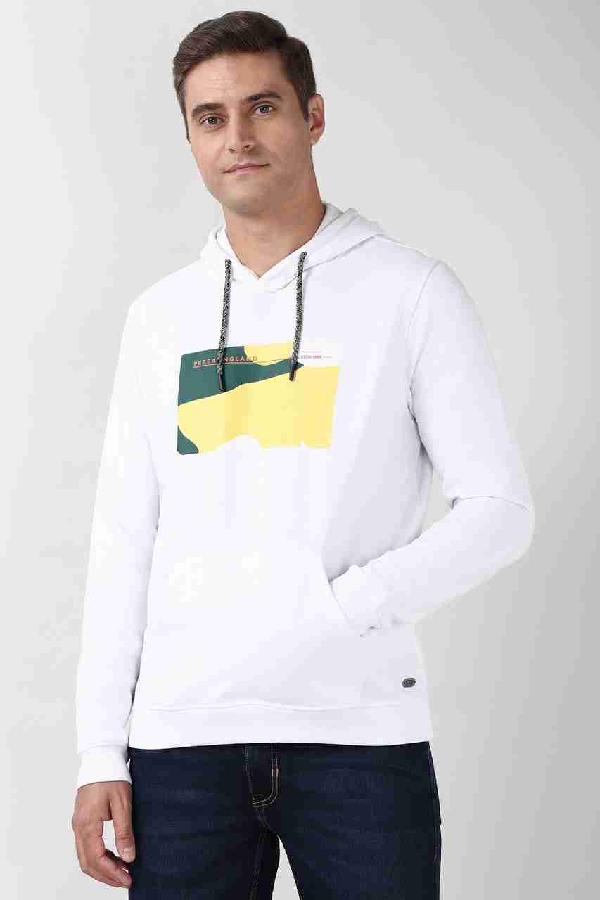 PETER ENGLAND Men Full Sleeve Graphic Hoodie - Image 5