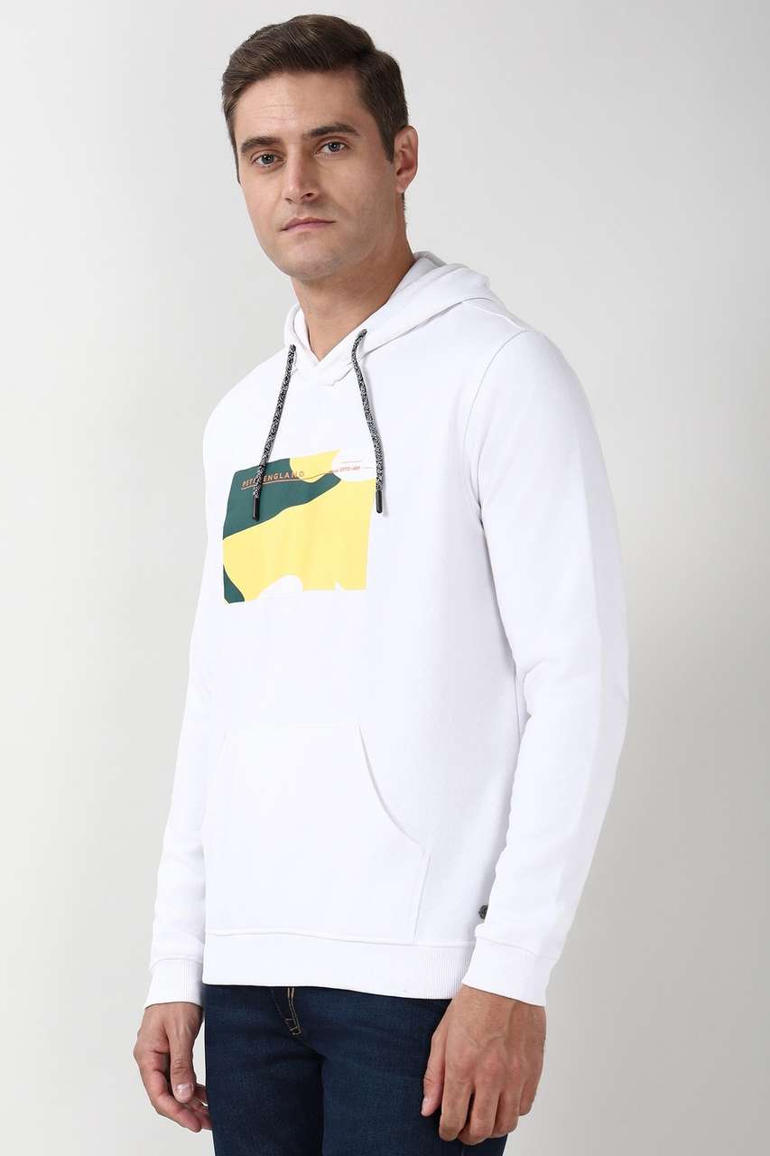 PETER ENGLAND Men Full Sleeve Graphic Hoodie - Image 8