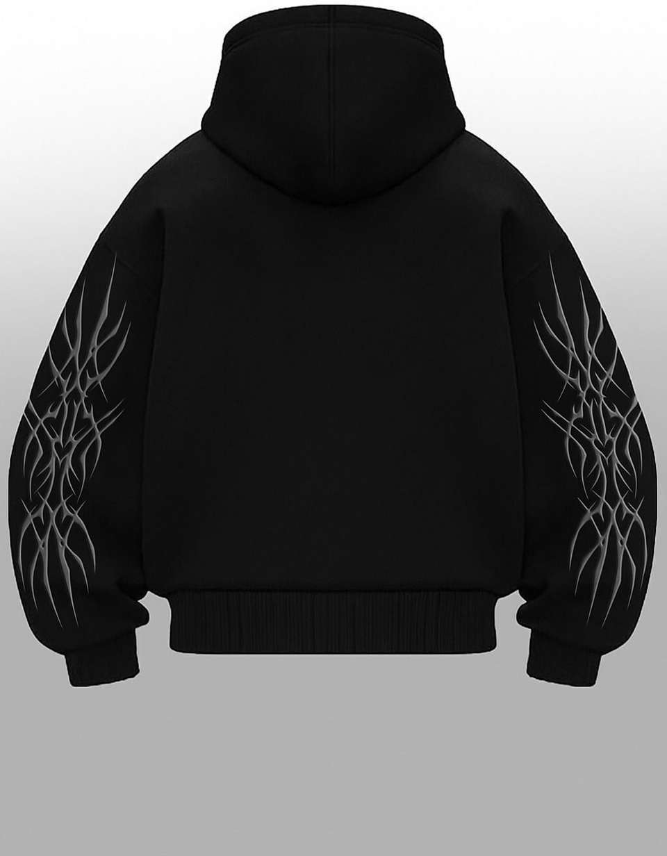 Be Savage Men Full Sleeve Printed Hooded Sweatshirt - Image 5