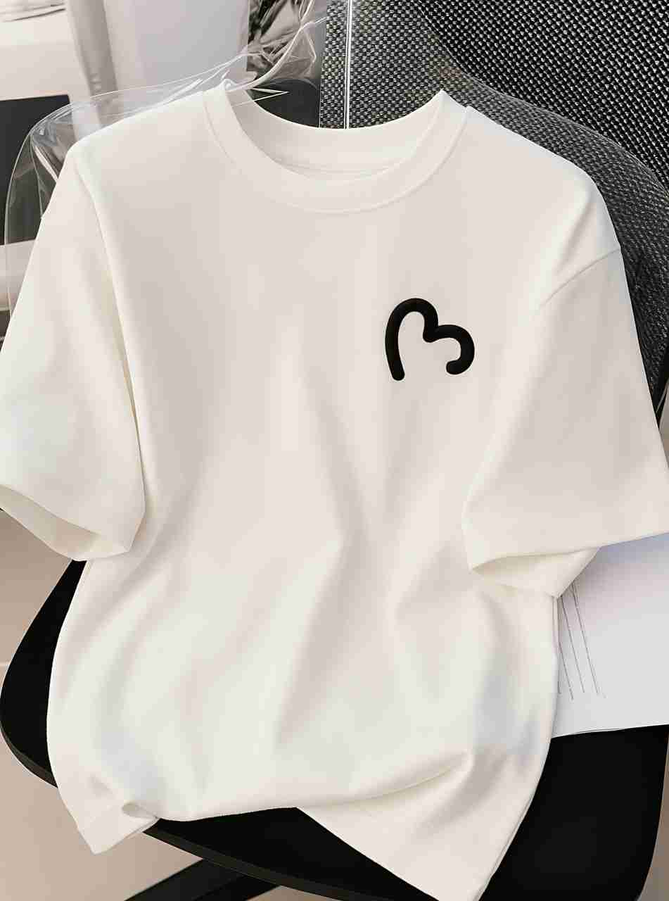 Fab Fashion Studio Men Printed Round Neck Cotton Blend White T-Sh...more - Image 8