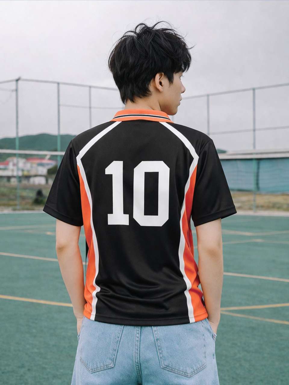 ComicSense Haikyu Anime Jersey Karasuno #10 Tee - Image 9