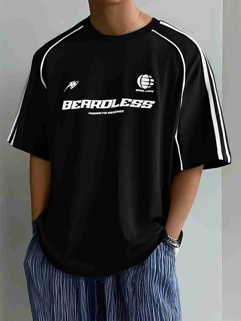 Else & What Men Black Polycotton T-Shirt - Image 7